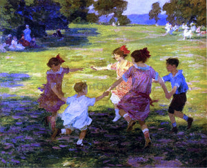  Edward Potthast Ring Around the Rosie - Canvas Art Print