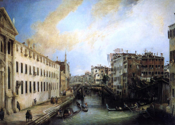  Canaletto Rio dei Mendicanti: Looking South - Canvas Art Print