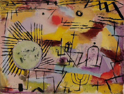  Paul Klee Rising Sun - Canvas Art Print
