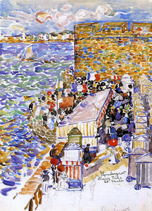  Maurice Prendergast Rising Tide, St. Malo - Canvas Art Print