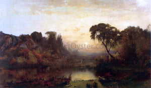 Joseph Morviller River at Dusk - Canvas Art Print