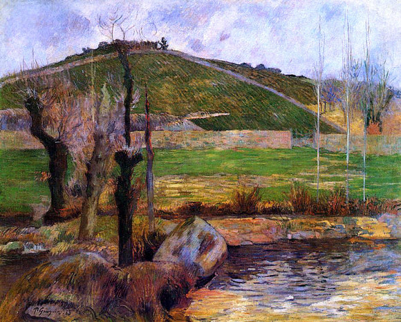  Paul Gauguin River Aven Below Mount Sainte-Marguerite - Canvas Art Print