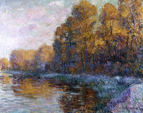  Gustave Loiseau River in Autumn - Canvas Art Print
