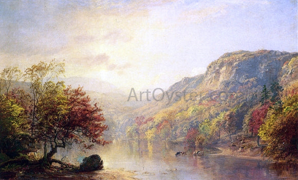  Jasper Francis Cropsey River in Autumn - Canvas Art Print