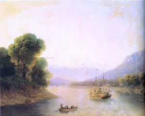  Ivan Constantinovich Aivazovsky River Rioni, Georgia - Canvas Art Print