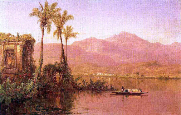 Louis Remy Mignot River Scene, Ecuador - Canvas Art Print