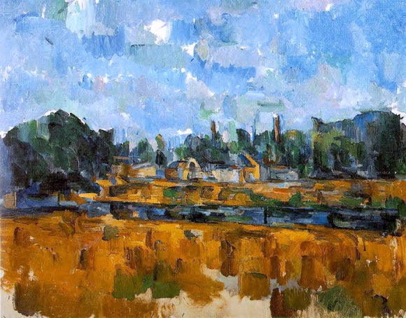  Paul Cezanne Riverbanks - Canvas Art Print