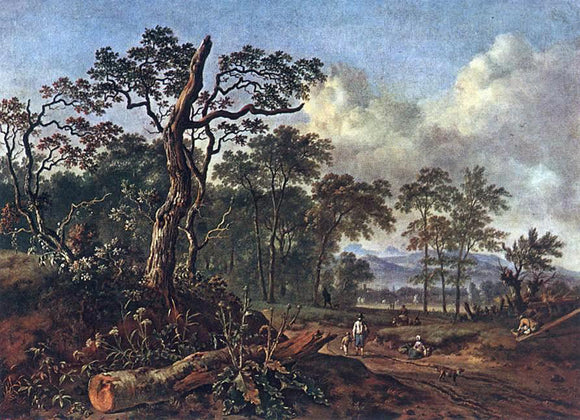  Jan Wynants Road beside the Forest - Canvas Art Print