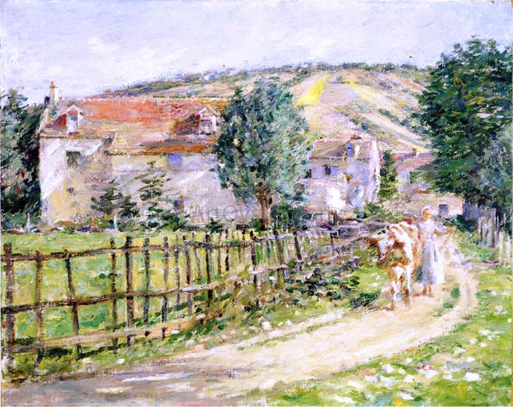  Theodore Robinson Road by the Mill - Canvas Art Print