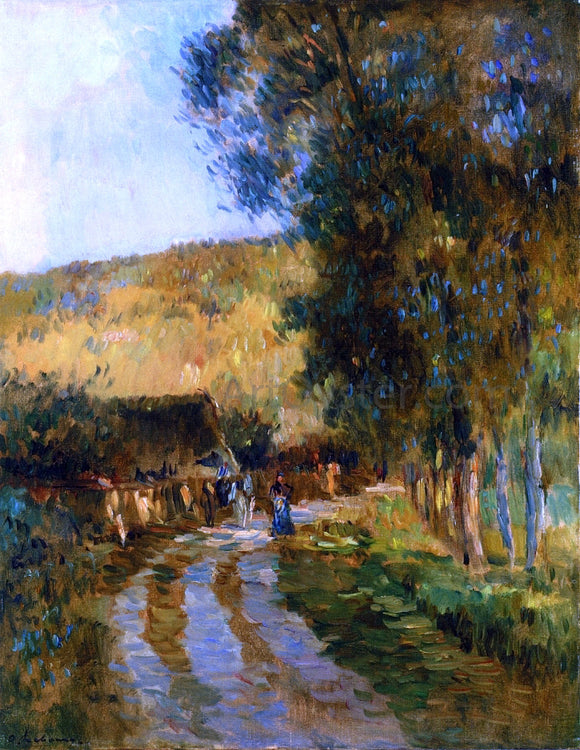  Albert Lebourg Road in the Vallee de L'Iton - Canvas Art Print