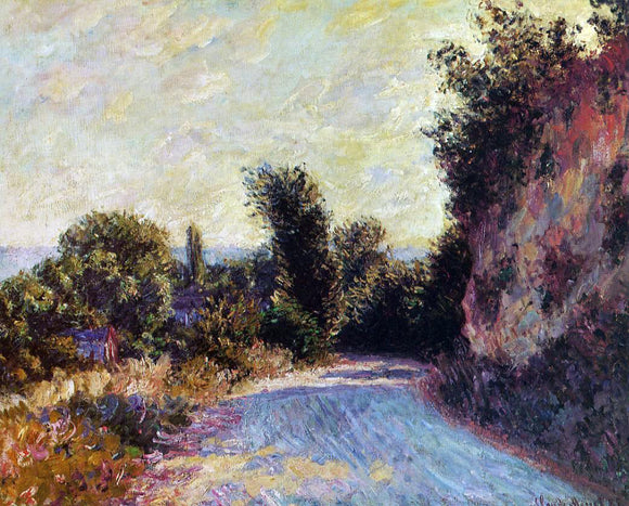  Claude Oscar Monet Road near Giverny - Canvas Art Print