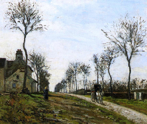  Camille Pissarro Road to Louveciennes - Canvas Art Print