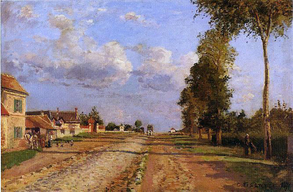  Camille Pissarro Road to Racquencourt - Canvas Art Print