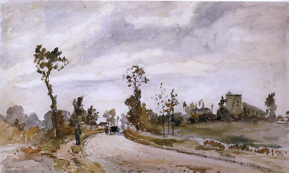  Camille Pissarro Road to Saint-Germain, Louveciennes - Canvas Art Print