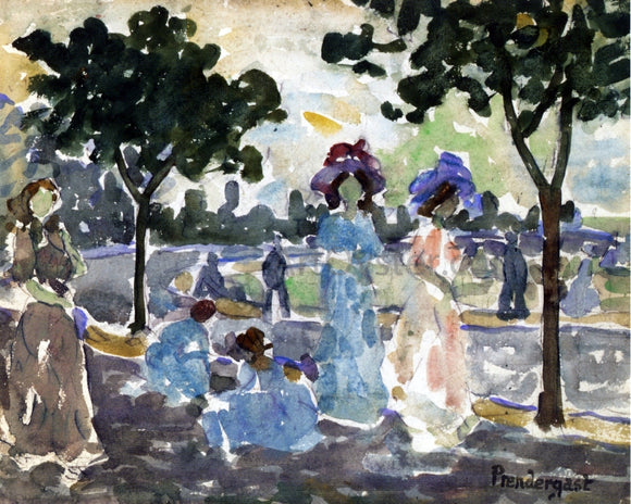  Maurice Prendergast Road to the Shore - Canvas Art Print