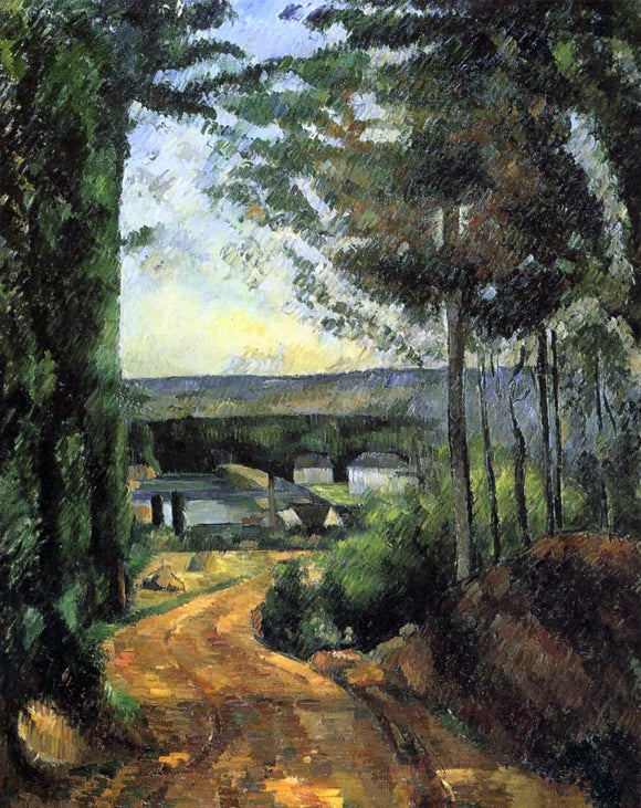 Paul Cezanne Road, Trees and Lake - Canvas Art Print