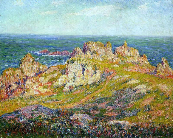 Henri Moret Rocks by the Sea - Canvas Art Print