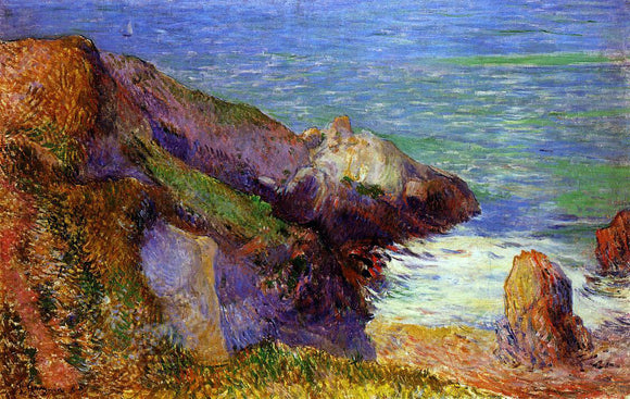  Paul Gauguin Rocks on the Breton Coast - Canvas Art Print
