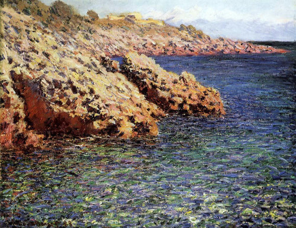  Claude Oscar Monet Rocks on the Mediterranean Coast (also known as Cam d'Antibes) - Canvas Art Print