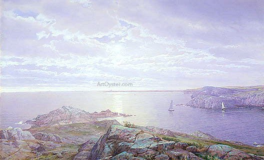  William Trost Richards Rocky Cove - Canvas Art Print