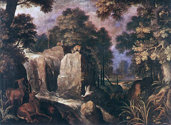 Roelandt Jacobszoon Savery Rocky Landscape - Canvas Art Print