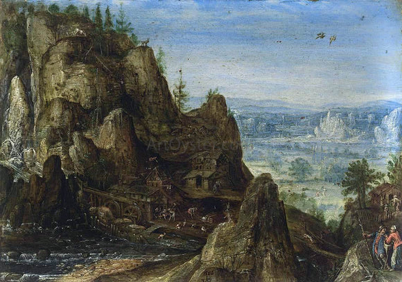  Lucas Van Valkenborch Rocky Landscape - Canvas Art Print