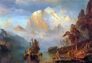  Albert Bierstadt Rocky Mountains - Canvas Art Print