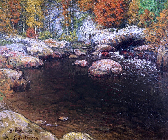  John Joseph Enneking Rocky Pool - Canvas Art Print