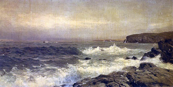  William Trost Richards Rocky Sea Coast - Canvas Art Print