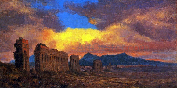  Jervis McEntee Roman Aqueduct - Canvas Art Print