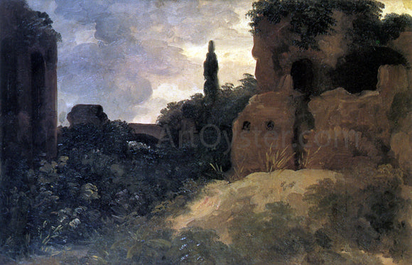  Pierre-Henri De Valenciennes Roman Ruins at the Villa Farnese - Canvas Art Print