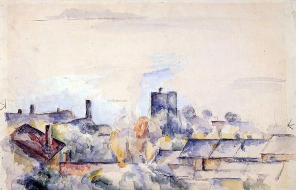  Paul Cezanne Roof in L'Estaque - Canvas Art Print