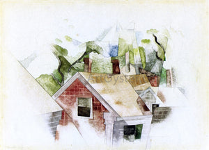  Charles Demuth Rooftops - Canvas Art Print
