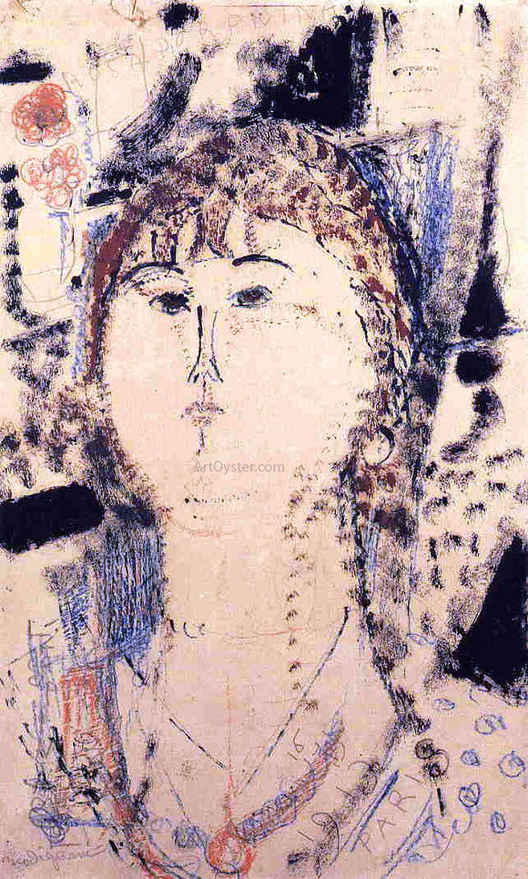  Amedeo Modigliani Rosa Porprina - Canvas Art Print