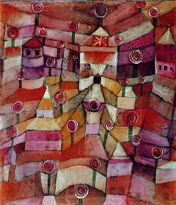  Paul Klee Rose Garden - Canvas Art Print