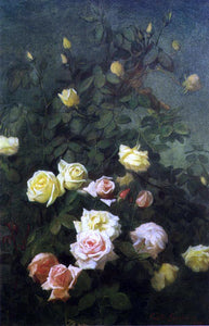  George Cochran Lambdin Roses - Canvas Art Print