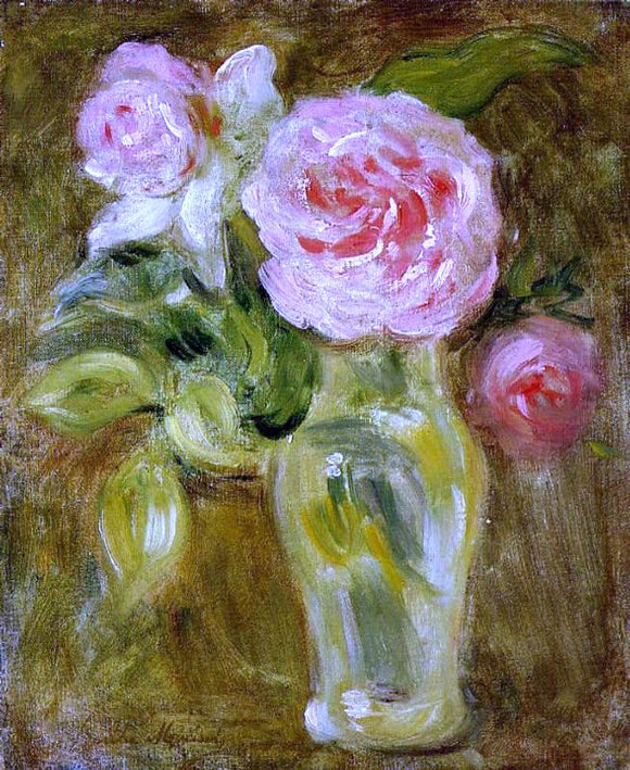  Berthe Morisot Roses - Canvas Art Print