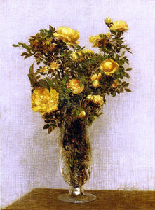  Henri Fantin-Latour Roses Lying on Gold Velvet - Canvas Art Print