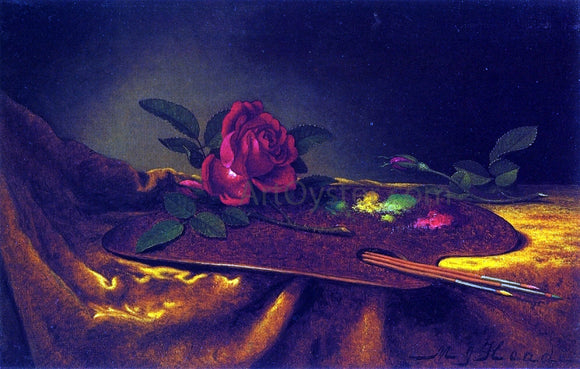  Martin Johnson Heade Roses on a Palette - Canvas Art Print