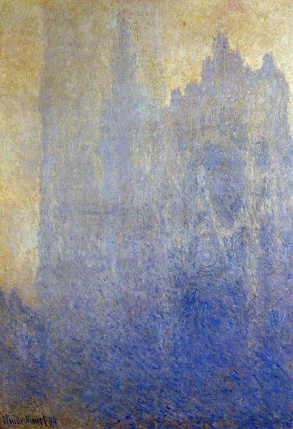  Claude Oscar Monet Rouen Cathedral in the Fog - Canvas Art Print