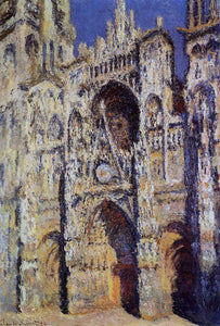  Claude Oscar Monet Rouen Cathedral, the Portal and the Tour d'Albane, Full Sunlight - Canvas Art Print
