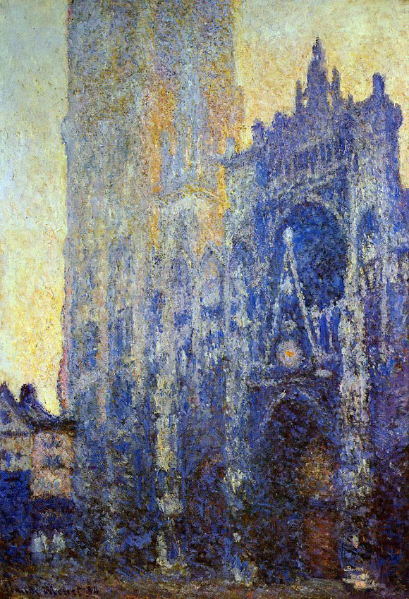  Claude Oscar Monet Rouen Cathedral, the Portal, Morning Effect - Canvas Art Print