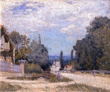  Alfred Sisley Route from Louveciennes - Canvas Art Print