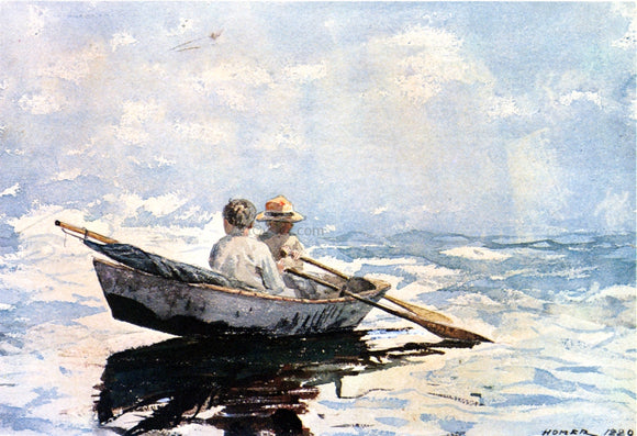  Winslow Homer A Rowboat - Canvas Art Print