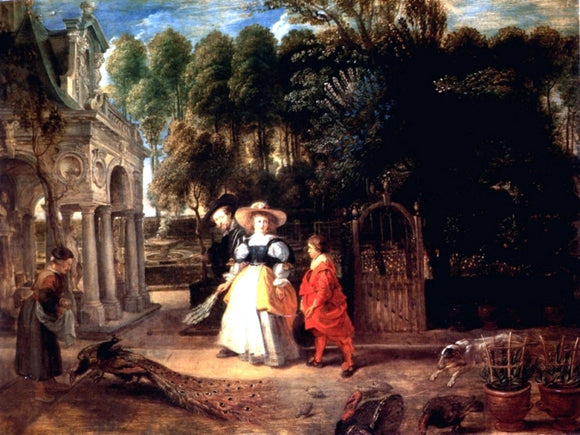  Peter Paul Rubens Rubens In His Garden With Helena Fourment - Canvas Art Print