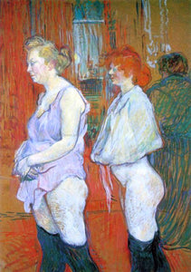  Henri De Toulouse-Lautrec Rue des Moulins - The Medical Inspection - Canvas Art Print