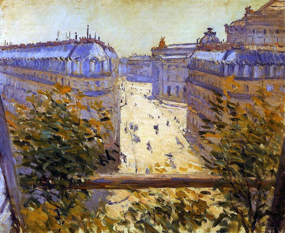  Gustave Caillebotte Rue Halevy, Balcony View - Canvas Art Print