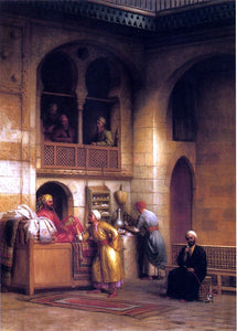  George Henry Hall Rug Bazaar, Cairo - Canvas Art Print