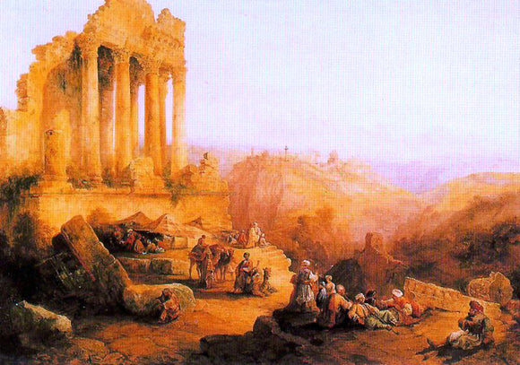  Antonio Munoz Degrain Ruinas en las inmediaciones de Jerusalen - Canvas Art Print