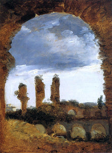  Francois-Marius Granet Ruined Columns in the Colosseum - Canvas Art Print